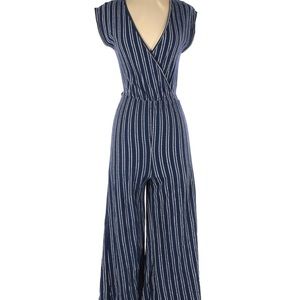 Caution To The Wind Striped Jumpsuit